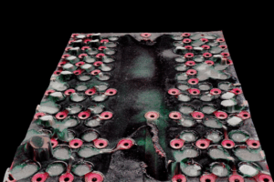DDR BGA PCB Pads 3D
