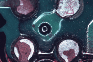 PCB Pads 2B Closeup-50x